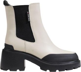Tommy Hilfiger Womens Chelsea Boots Fw0fw04776 - Ivory Leather - Size EU 36