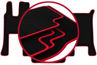 OEM Alfombrillas Carlux-red Para Mercedes Actros Mp4 Cabina Ancha (2011-)