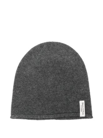 Marc O'Polo ribbed beanie hat - women - Virgin Wool/Cashmere - One Size - Grey