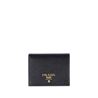 Prada Cartera Peque&ntilde;a de Piel Saffiano - Accessories - Mujer - Negro - ONE SIZE