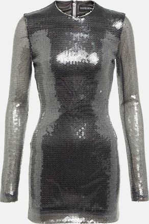 DAVID KOMA Sequined minidress