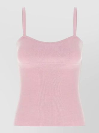 Max Mara knit top fitted silhouette spaghetti straps
