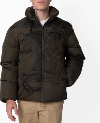 Burberry EKD Printed Puffer Jacket, Size X-Small