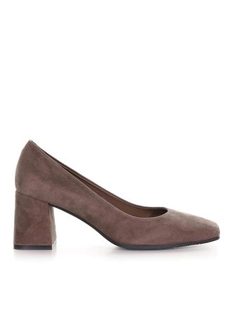 Evaluna Round toe Pumps in suede