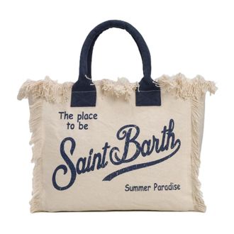 MC2 Saint Barth Tote Bags, female, White, Size: ONE SIZE Vanity Shoulder Bag