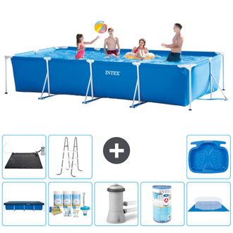 Intex Piscina Con Estructura Rectangular - 450x220x84 Cm - 7-piezas S40274