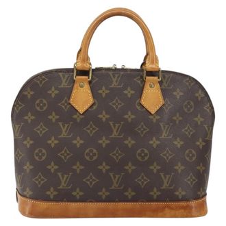 Louis Vuitton Alma Monogram Canvas Brown Canvas Handbag (Pre-Owned)