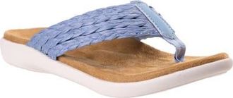 Revitalign Yumi Raffia Flip Flop in Chambray Blue at Nordstrom, Size 10