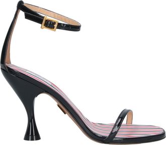 Thom Browne Black 4 Bar Open-Toe Leather Pumps