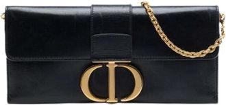 Dior Pre-owned Vintage Crossbody Bag - Dames - Vintage Clutch - Zwart - ONE Size - Leer - Vintage
