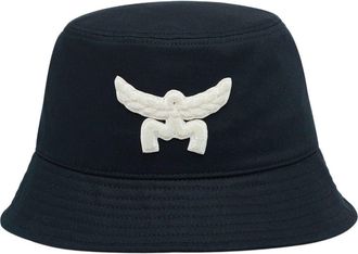 MCM Essential Logo Bucket Hat in Cotton Twill in Darknavy at Nordstrom