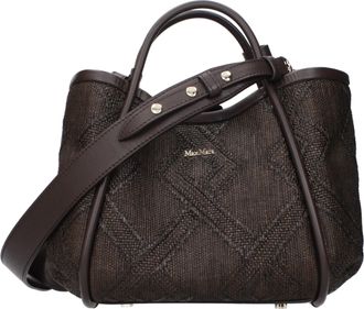 Max Mara Borse Max Mara da donna con rafia marrone