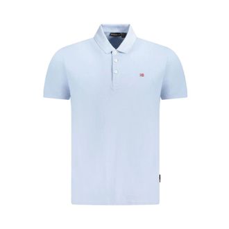 Napapijri Polo Shirts, male, Blue, S, Light Blue Polo Shirt