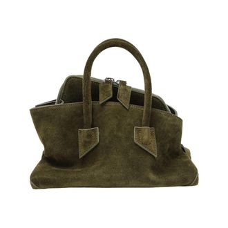The Attico La Passeggiata Mini - Dames - Handtassen - Groen - ONE Size - Leer - Tassen
