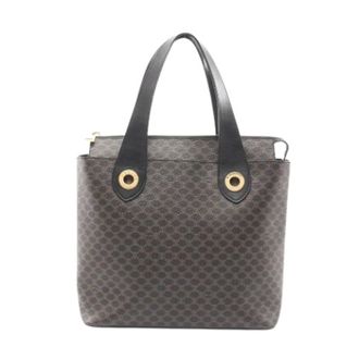 Celine Pre-owned Handbags, female, Black, Size: ONE SIZE Pre-owned Vintage Canvas Handbag