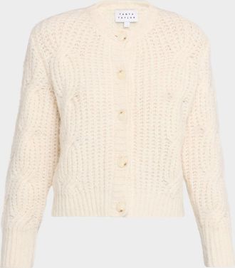Tanya Taylor Hale Cable-Knit Cardigan