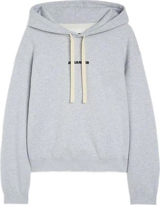 Jil Sander Hoodie met logodetail - Grijs