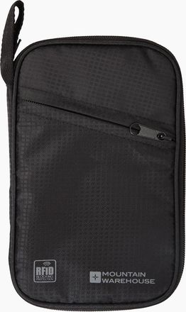 Mountain Warehouse Mens Mountain Warehouse RFID Blocking Document Wallet - Black - Size: ONE size