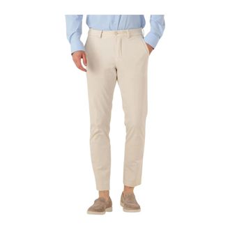 HUGO BOSS Heren, Broeken, Beige, Maat: W32 L32 Katoen