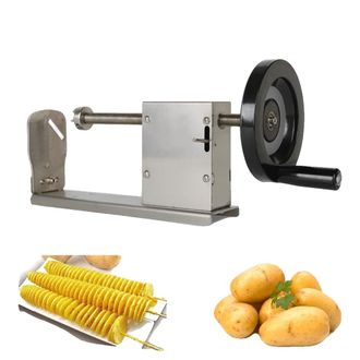 OEM Tagliapatate A Spirale, In Acciaio Inox E Plastica, 470 Mm X 390 Mm X 380 Mm, 3 Lame, Funzionamento Manuale, 1,54 Kg