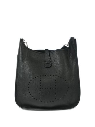 Herm&egrave;s 2017 PM Evelyne pebbled-grain shoulder bag - Nero