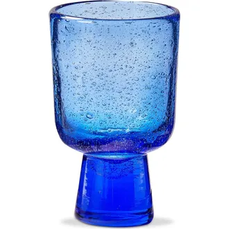 Tag Bubble Glass Footed Navy Drinkware - 10oz Dishwasher Safe in Blue at Nordstrom