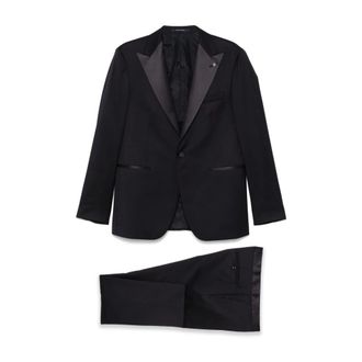 Tagliatore Single Breasted Suits, male, Blue, Size: 2XL Tagliatore Dresses Blue