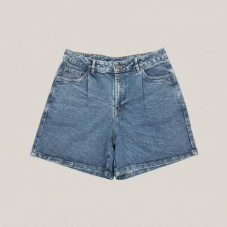 Compa&ntilde;&iacute;afant&aacute;stica Womens Wave Detailed Short In Denim Blue