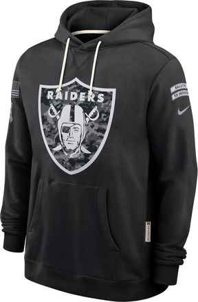 Nike Las Vegas Raiders Salute to Service Sideline Nike Mens Dri-FIT NFL Pullover Hoodie in Black | 03AZ00AA2Q-CYB