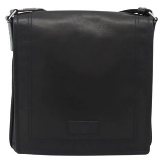 Bally Vintage Leather Leather Shoulder Bag Bag (Pre-Owned)