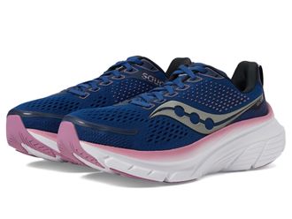 Saucony Womens Guide 17 Sneaker, Navy/Orchid, 4 UK