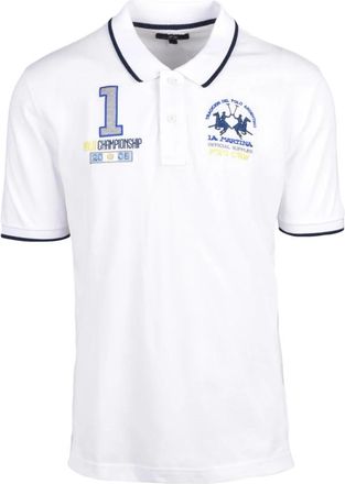 La Martina Polo - Heren - Polos - Wit - 3XL - Katoen - Tops