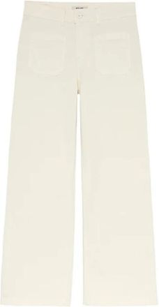 Five Jeans Lucia Wide Broeken - Dames - Wijde Broeken - Beige - W29 - Katoen - Broeken