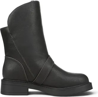 Blowfish Womens Black Faux Leather Winter Biker Boots - Venice-Cozy