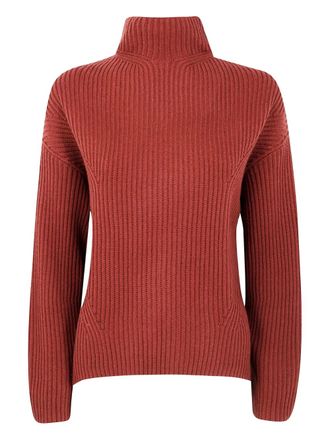 Kujten Demi ribbed high-neck sweater - women - Cashmere - 2 - Red