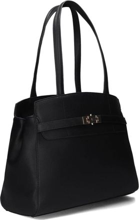 Valentino Tassen, Dames, Zwart, ONE Size, Wol, Zwarte Fae Re Shopping Schoudertas