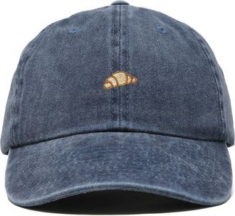Dalix Croissant Dad Cap in Washed Navy Blue at Nordstrom