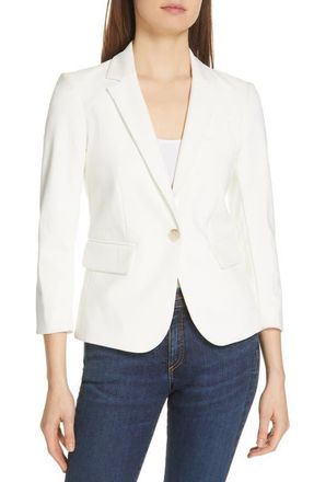Veronica Beard Schoolboy Dickey Jacket in White at Nordstrom, Size 2