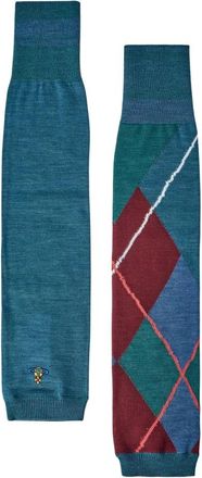 Vivienne Westwood Ondergoed, Dames, Groen, ONE Size, Katoen, Argyle Armwarmers