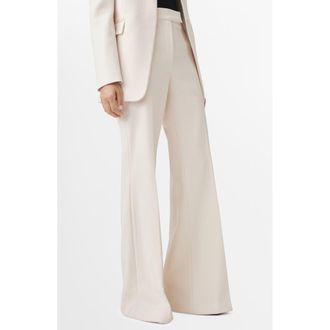 Mango Selection Flare Leg Pants in Ecru at Nordstrom Rack, Size 2