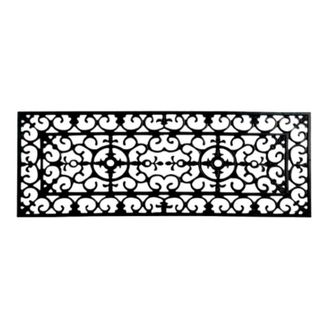 Imports Decor Decorative Rubber Stair Tread Mat - Square Pattern Non-Slip Step Cover for Indoor Outdoor Stairs, Waterproof