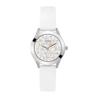 Guess Pearl Horloge - Dames - Horloges - Grijs - ONE Size - Accessoires
