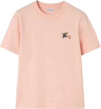 Burberry Compact T-shirt - Dames - T-shirts - Roze - S - Tops