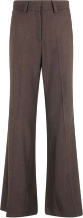 Alysi buttoned trousers - Brown