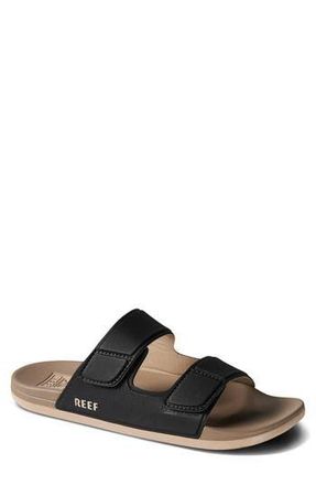 Reef Cushion Tradewind Slide Sandal in Black/Fossil at Nordstrom Rack, Size 12
