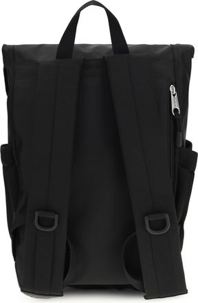 Balenciaga Mens Metal Carabiner Detail Backpack Black-White Nylon Backpacks Black/white