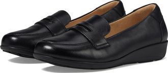 Propét Yetta Womens Flat Shoes Black : 7.5 M (B), Leather/Suede