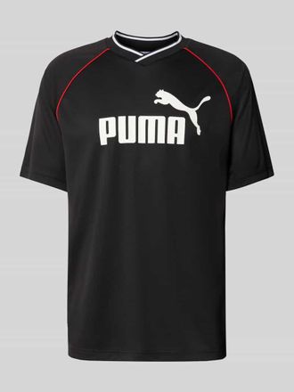 Puma Trikot mit Label-Print in Black, Gr&ouml;&szlig;e XXL