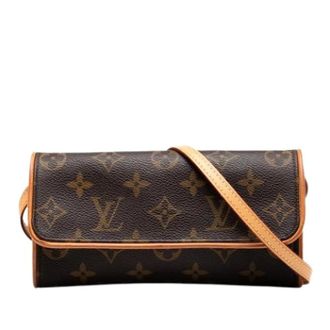 Louis Vuitton Pre-owned Cross Body Bags, female, Brown, Size: ONE SIZE Pre-owned Pochette Twin PM