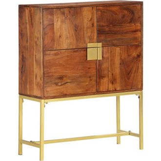 vidaXL Aparador De Madera Maciza De Acacia 80x30x100 Cm Vidaxl